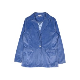 Design blue suede women's suit, customized fashionable women's suit jacket, fashion design, personalized design windbreaker, fashion style windbreaker FA401 Design blue suede women's suit, customized fashionable women's suit jacket, fashion design, personalized design windbreaker, fashion style windbreaker FA401